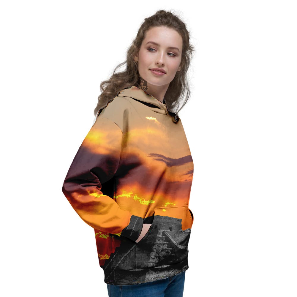 Civilization Mayan Print Women's Hoodie-grizzshop
