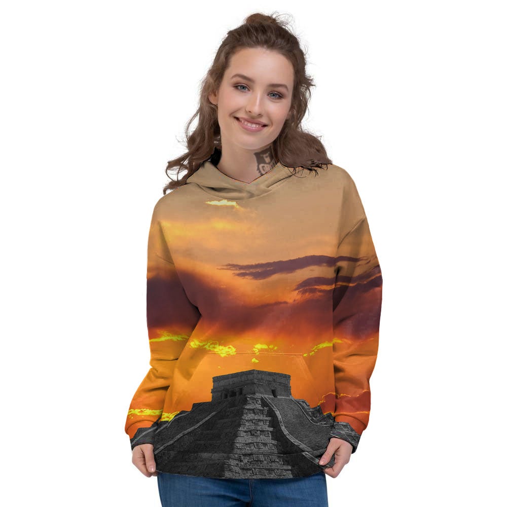 Civilization Mayan Print Women's Hoodie-grizzshop