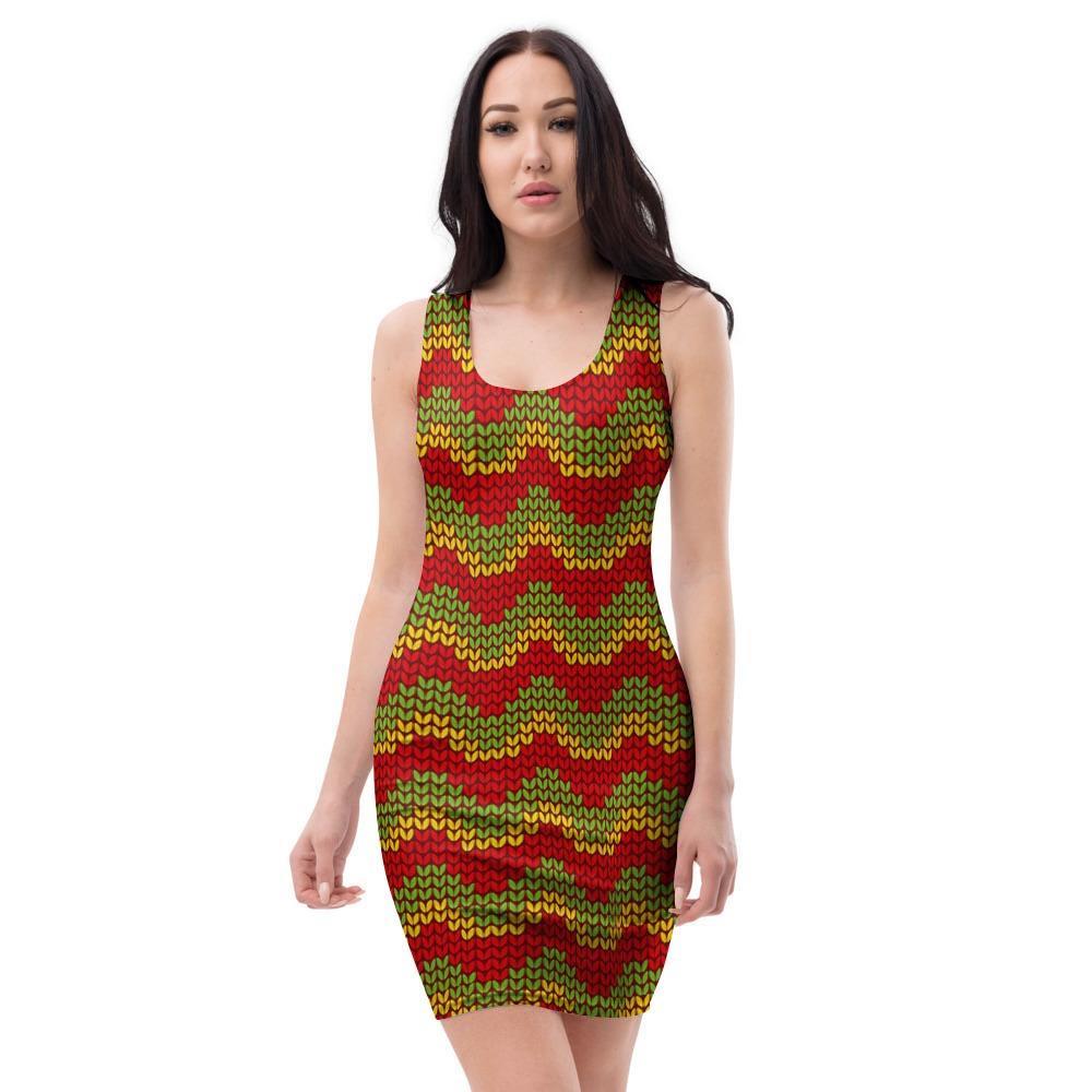 Classic Reggae Bodycon Dress-grizzshop