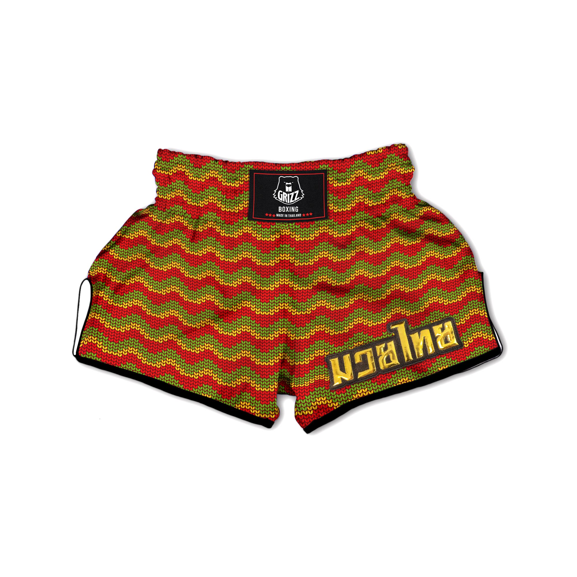 Classic Reggae Muay Thai Boxing Shorts-grizzshop