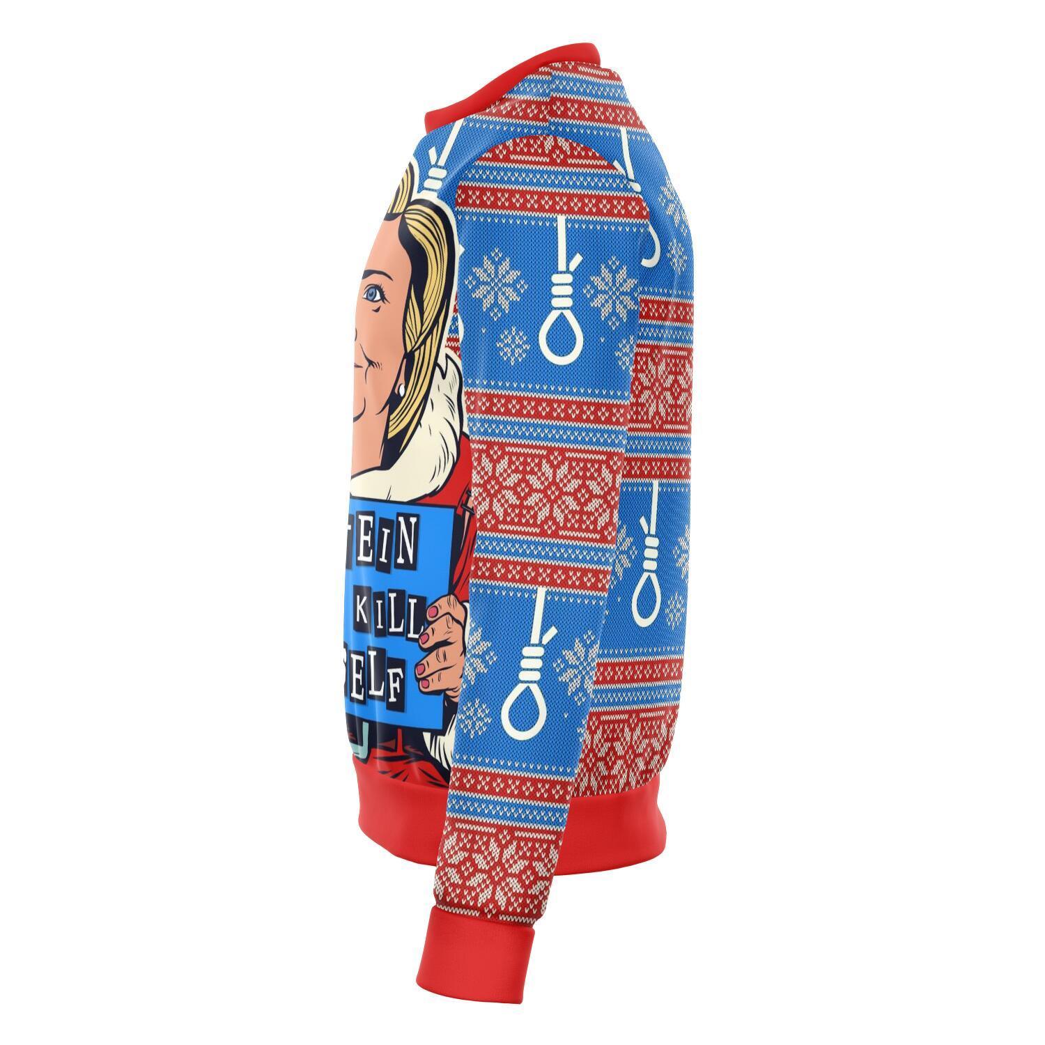 Clinton Epsetein Didn't Kill Himself Christmas Ugly Sweater-grizzshop