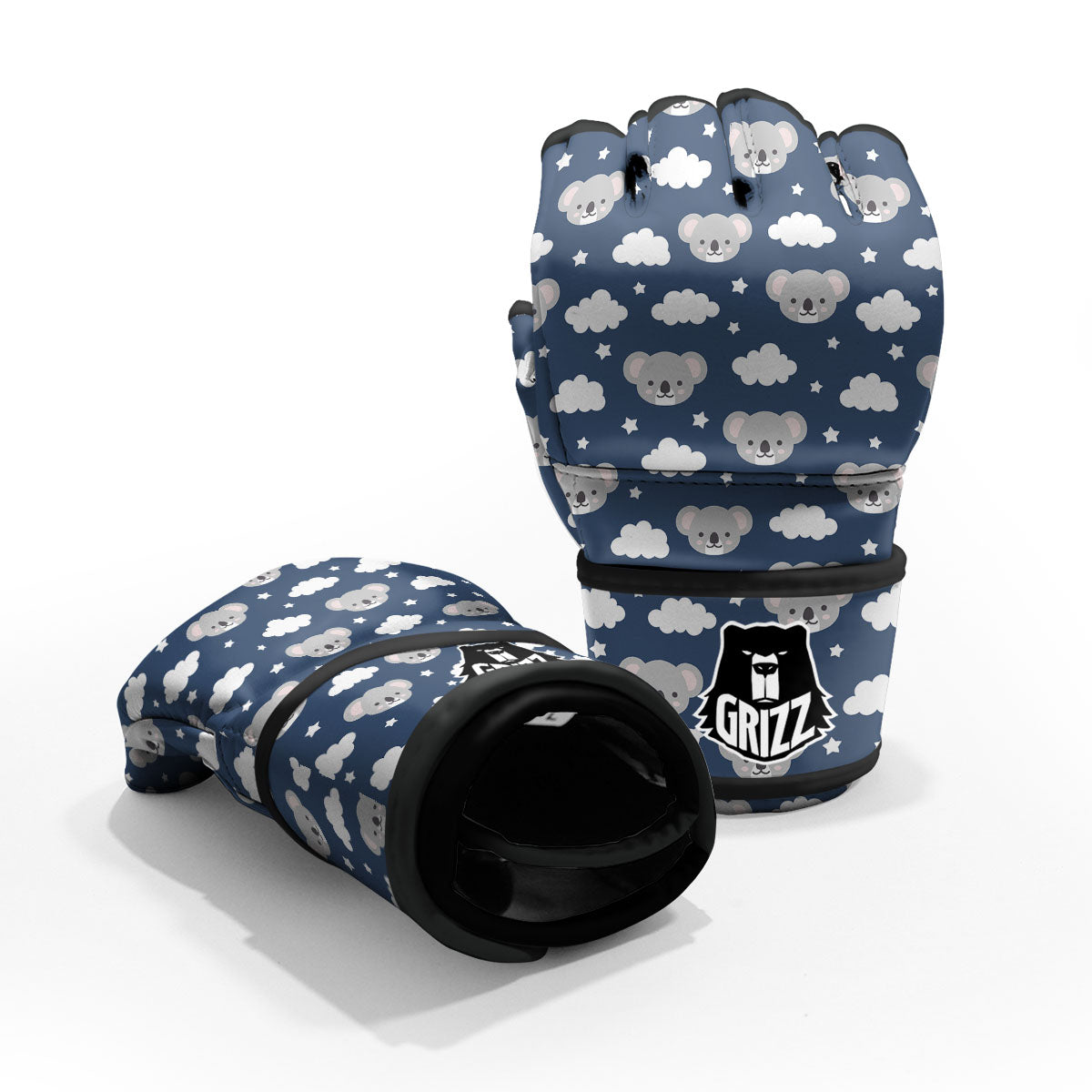 Cloud And Koala Bear Print Pattern MMA Gloves-grizzshop