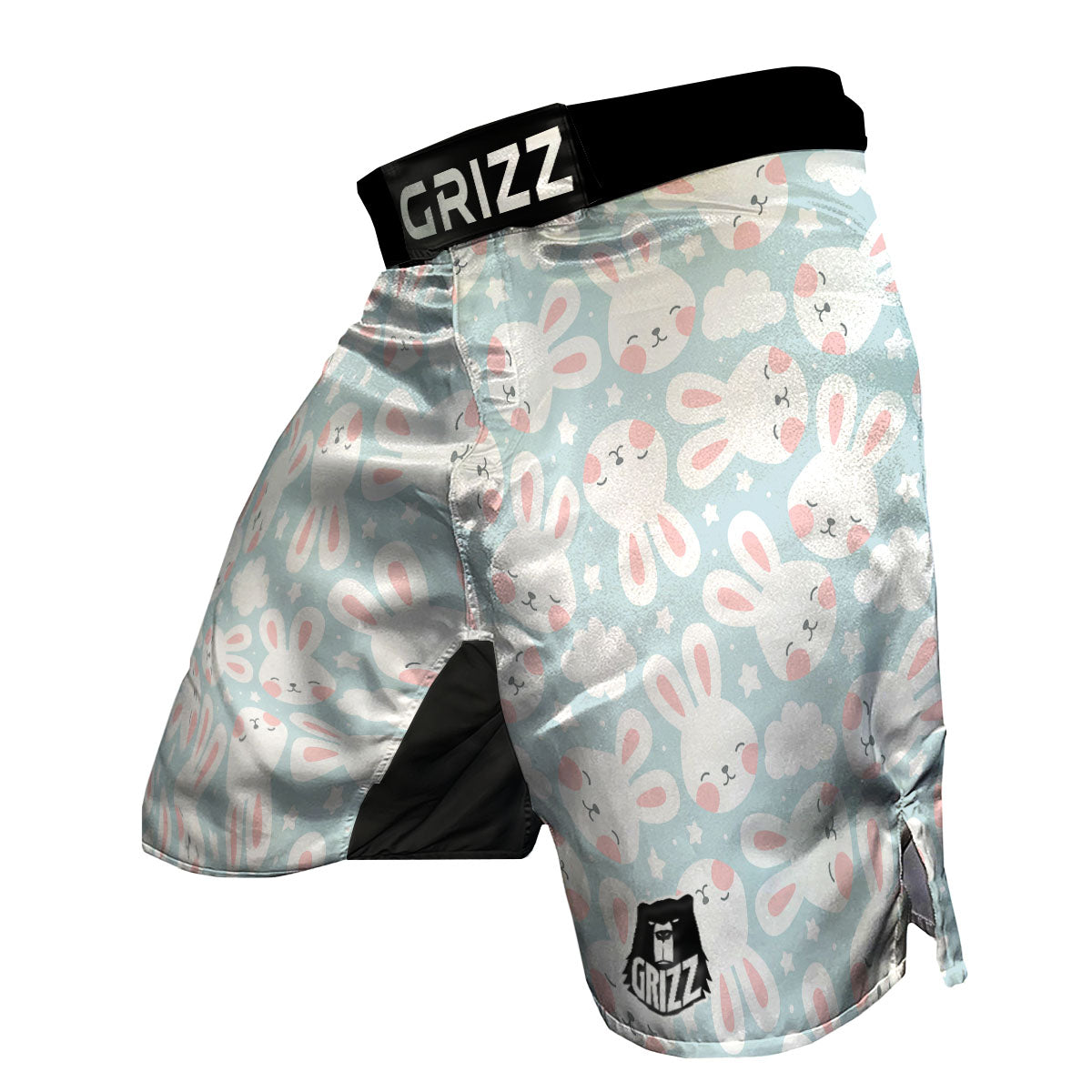 Cloud And Rabbit Print Pattern MMA Shorts-grizzshop