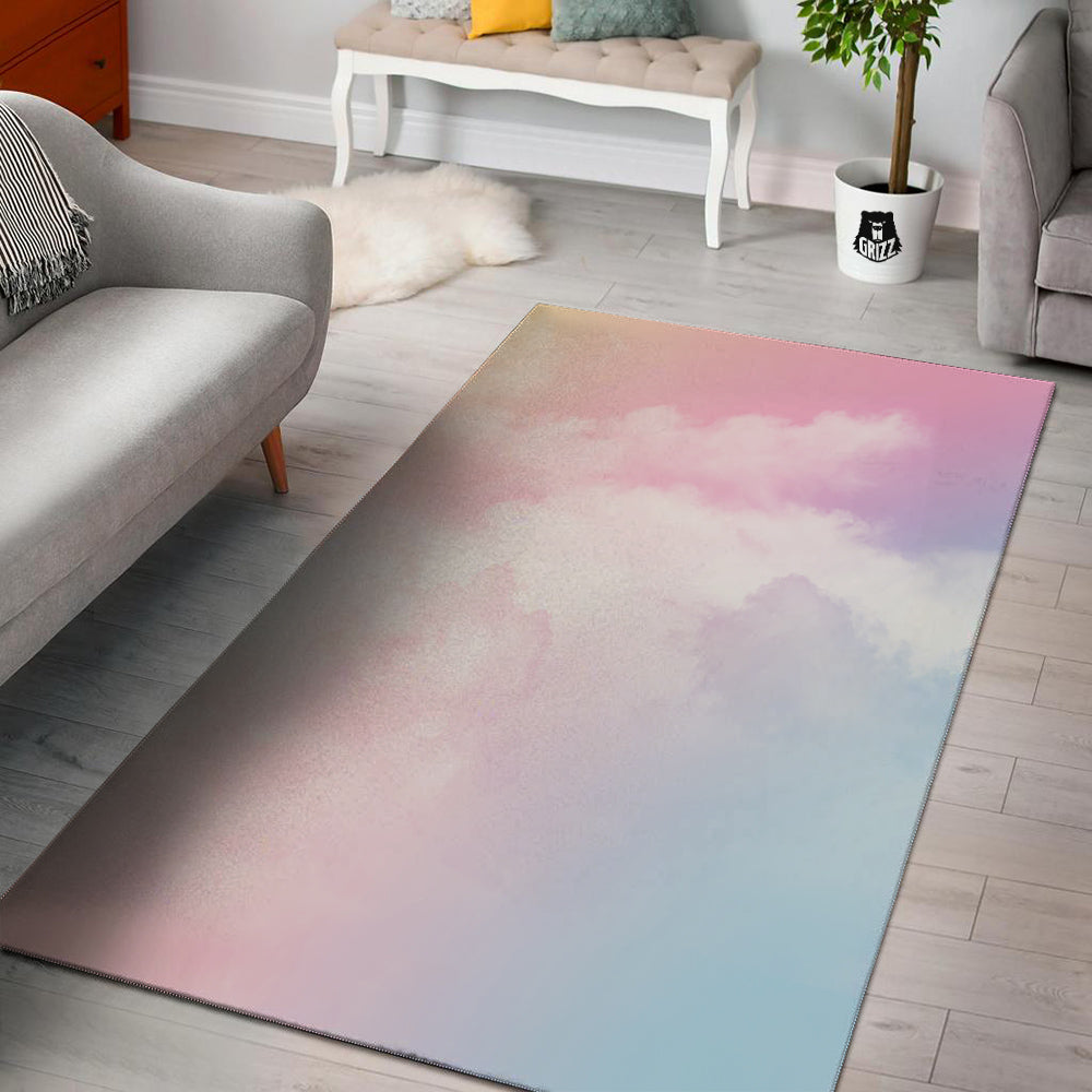 Cloud Coloful Print Floor Mat-grizzshop