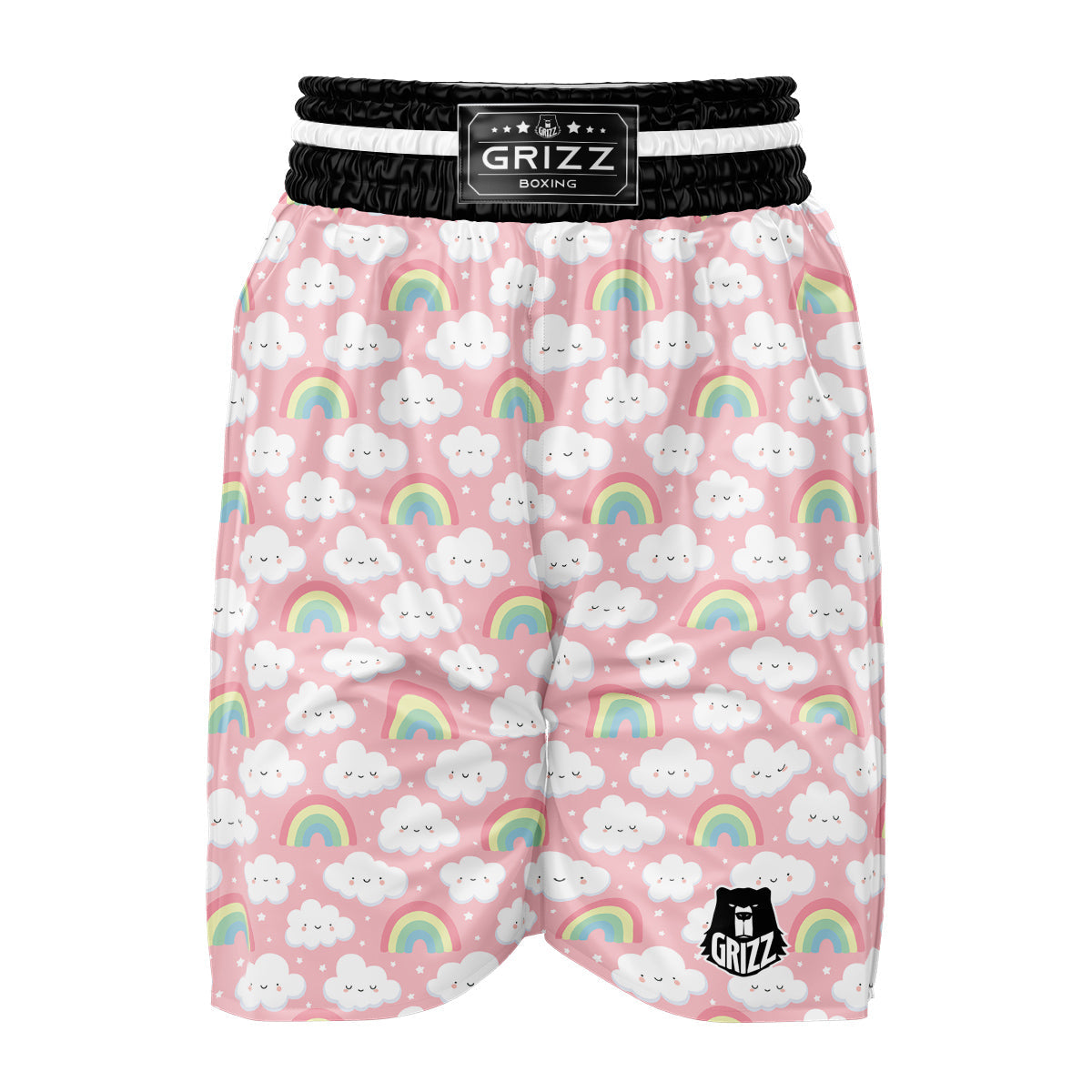 Cloud Cute Print Pattern Boxing Shorts-grizzshop