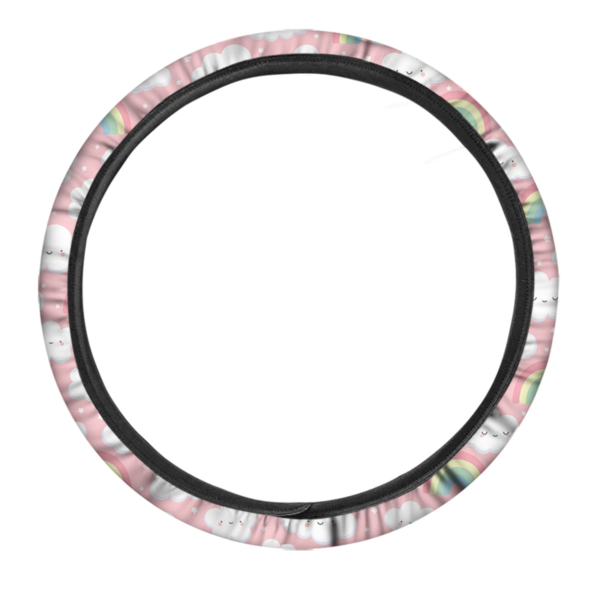 Cloud Cute Print Pattern Car Steering Wheel Cover-grizzshop
