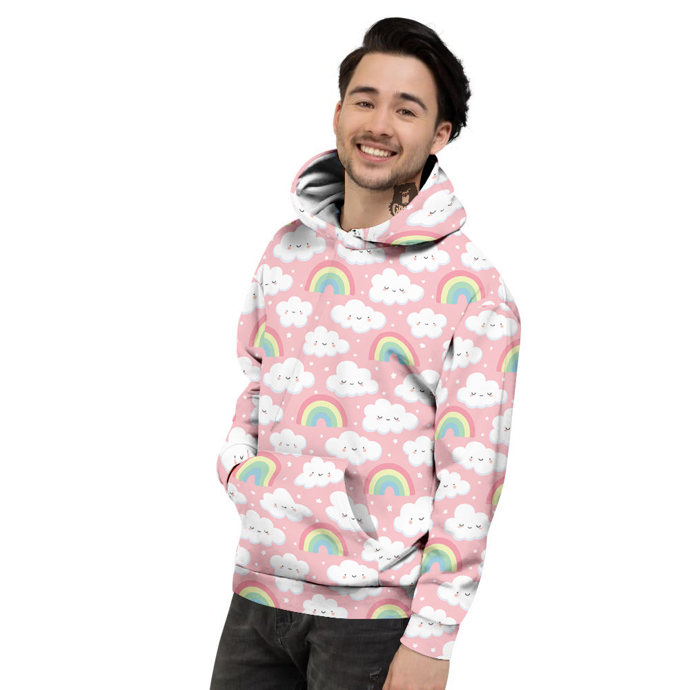 Cloud Cute Print Pattern Men's Hoodie-grizzshop