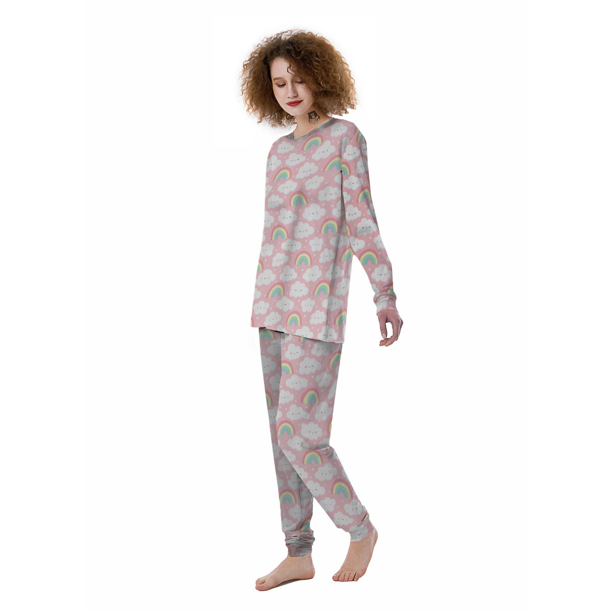 Cloud Cute Print Pattern Women's Pajamas-grizzshop