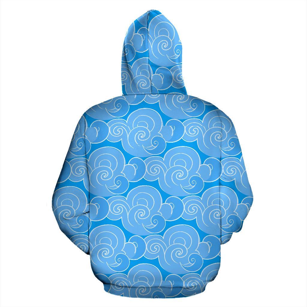 Cloud Pattern Print Men Women Pullover Hoodie-grizzshop