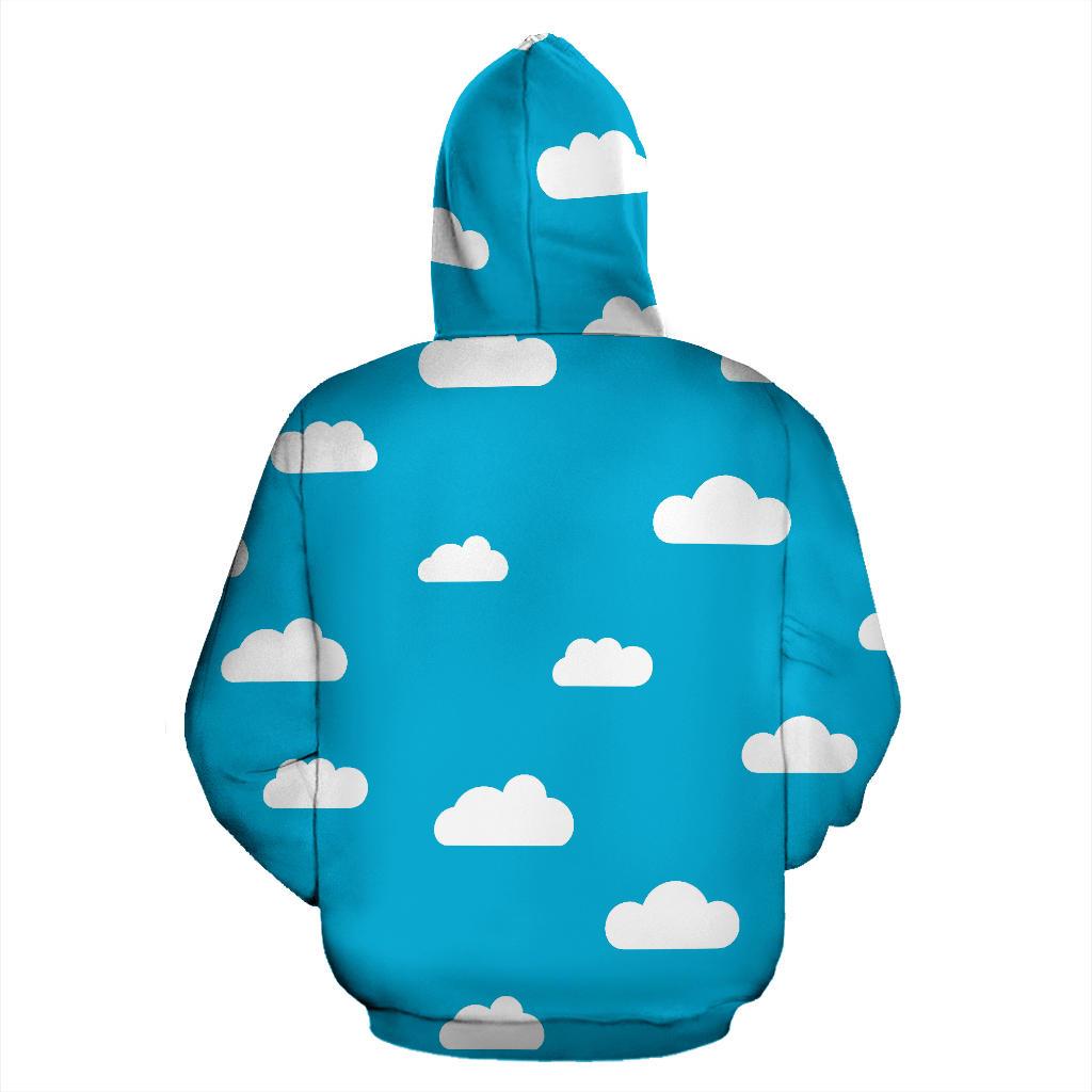 Cloud Print Pattern Men Women Pullover Hoodie-grizzshop