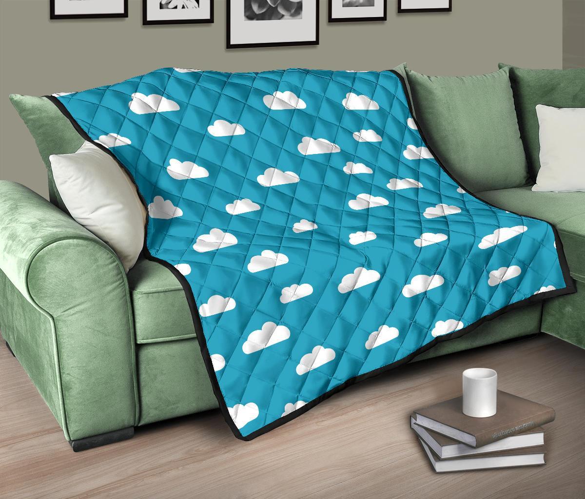 Cloud Print Pattern Quilt-grizzshop