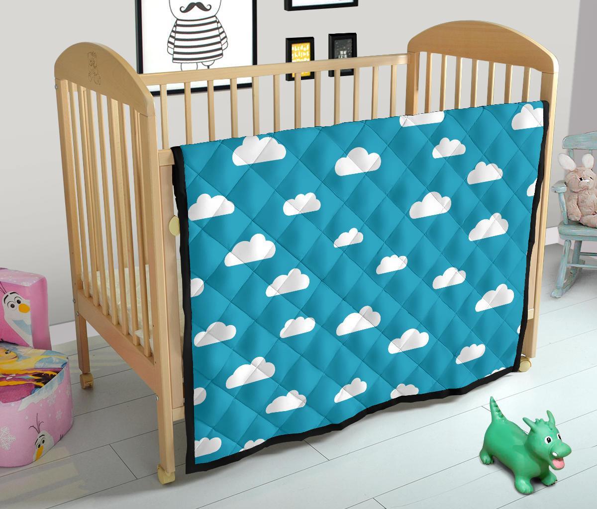 Cloud Print Pattern Quilt-grizzshop