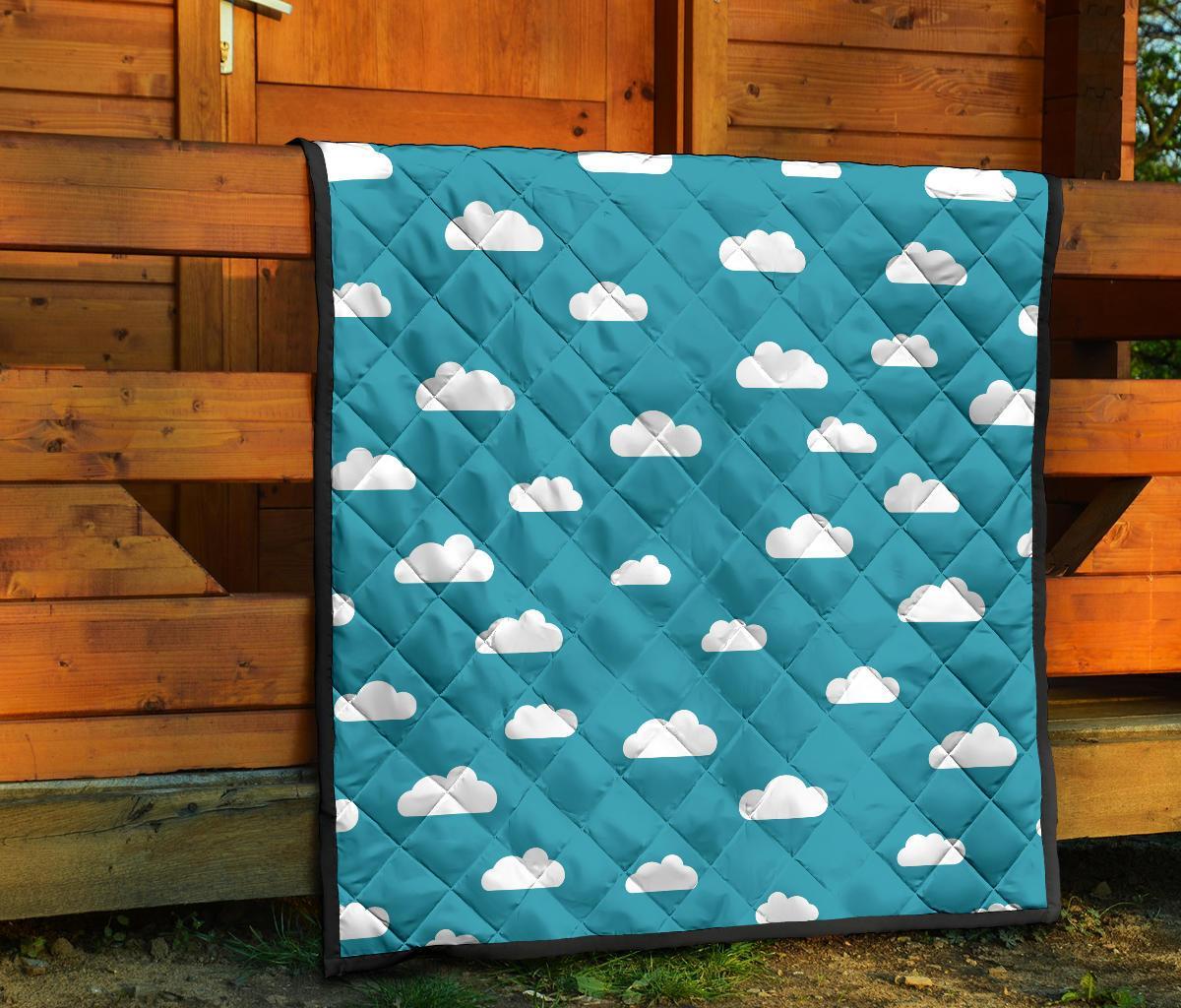 Cloud Print Pattern Quilt-grizzshop