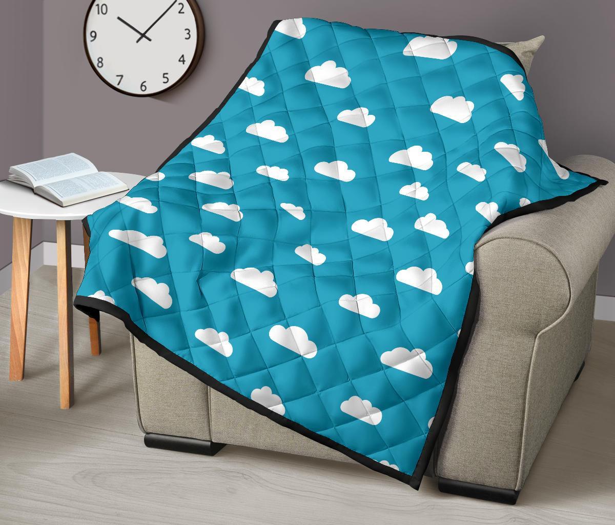 Cloud Print Pattern Quilt-grizzshop