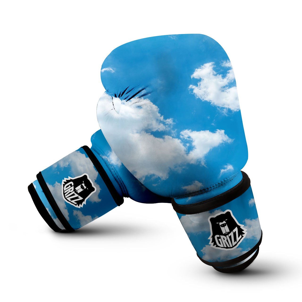 Cloud Sky Print Boxing Gloves-grizzshop