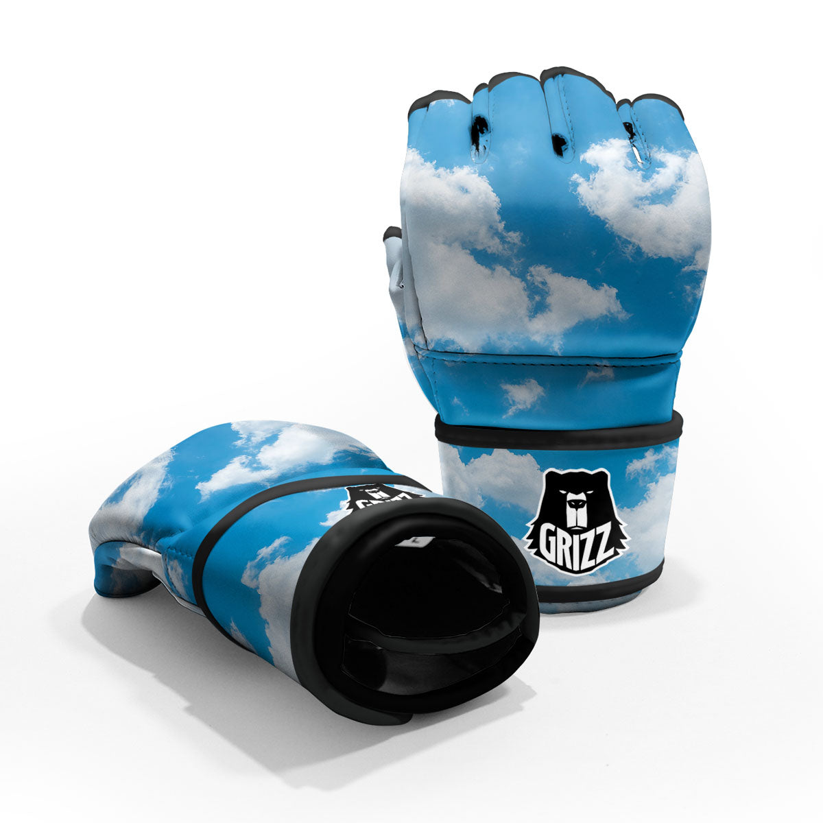 Cloud Sky Print MMA Gloves-grizzshop