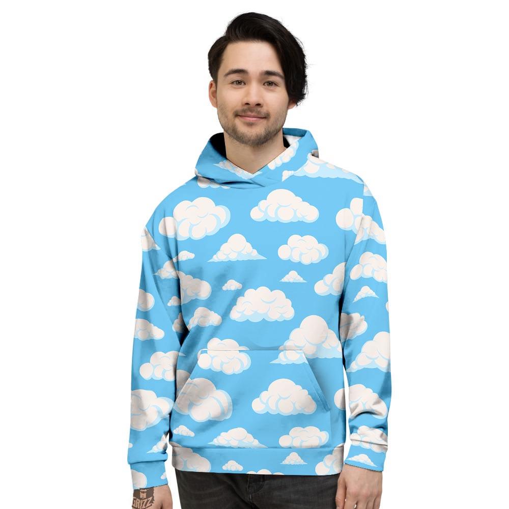 Cloud Sky Print Pattern Men's Hoodie-grizzshop