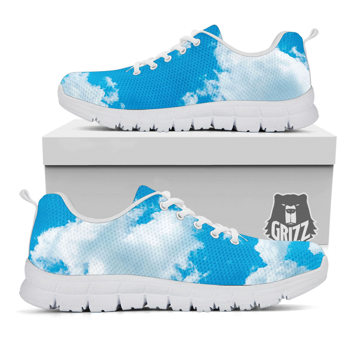 Cloud Sky Print White Sneaker-grizzshop