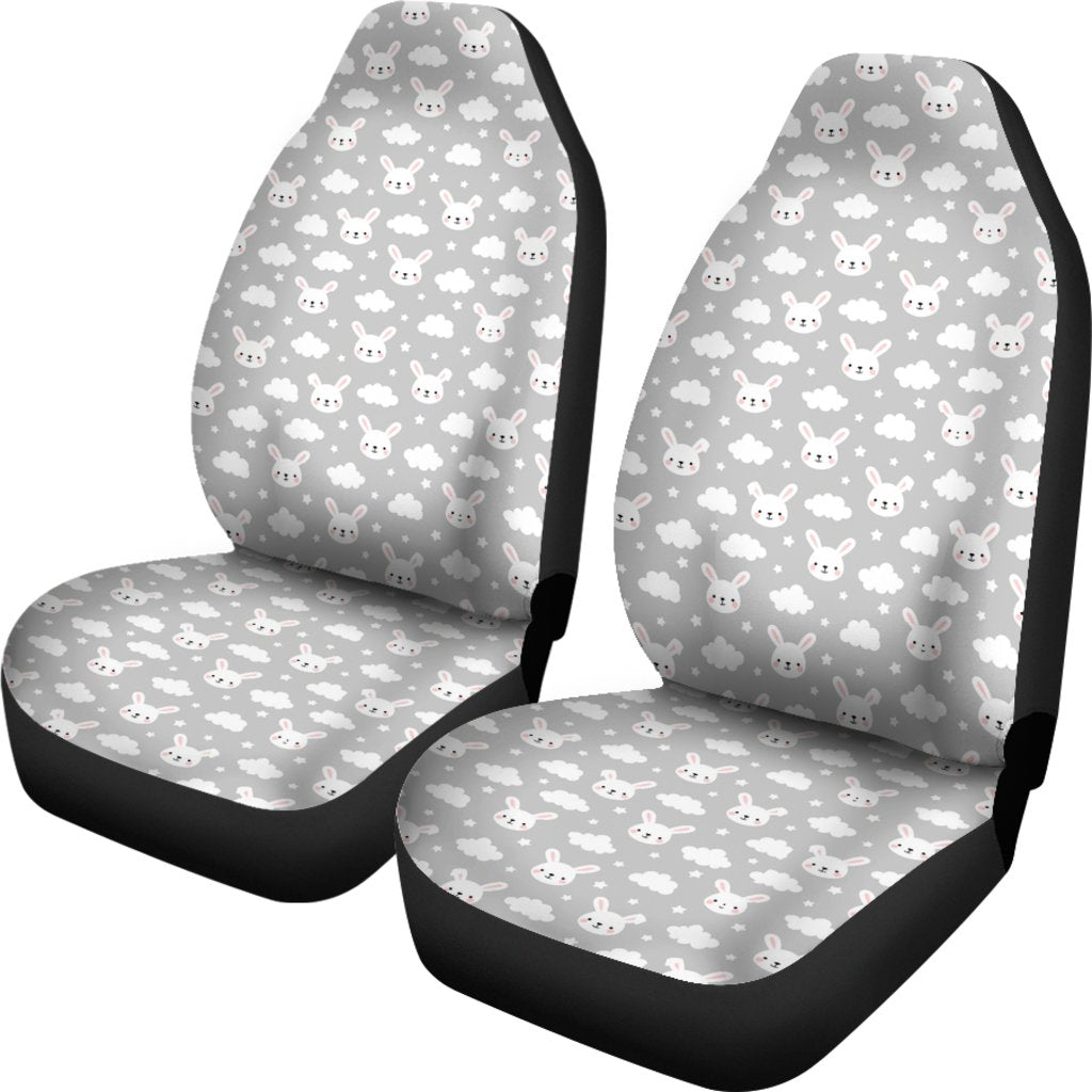 Cloud Bunny Rabbit Pattern Print Universal Fit Car Seat Cover-grizzshop