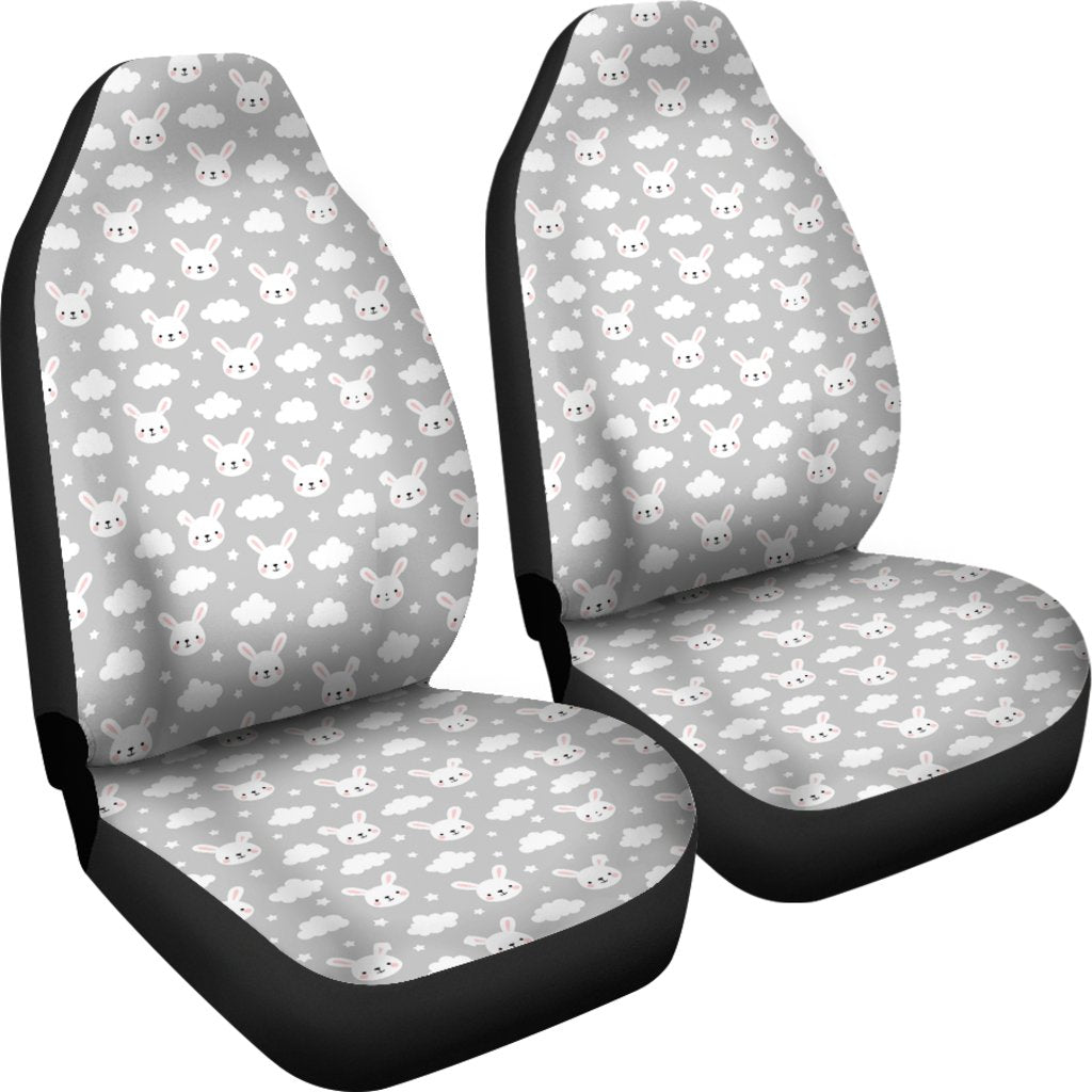 Cloud Bunny Rabbit Pattern Print Universal Fit Car Seat Cover-grizzshop