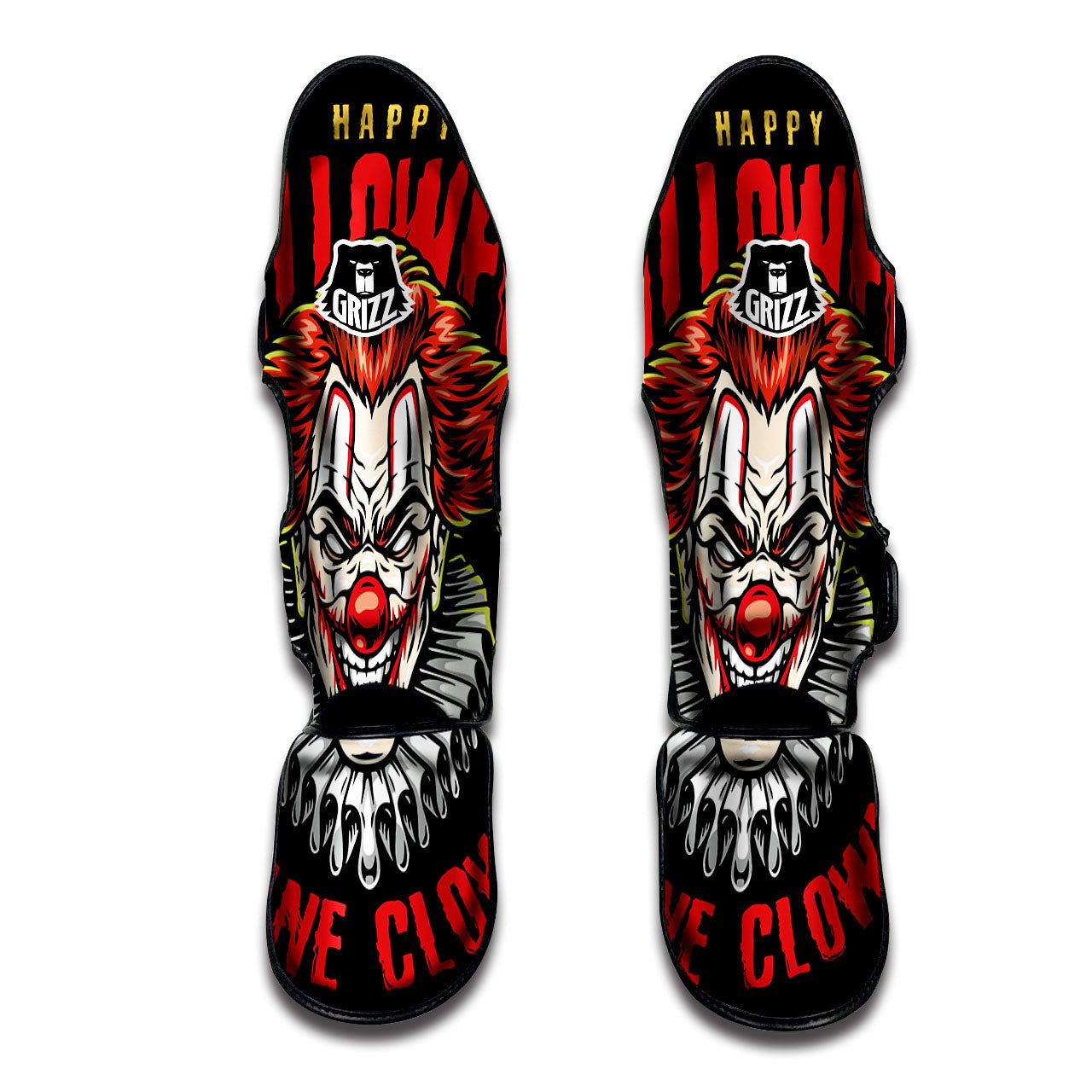 Clown Halloween Print Muay Thai Shin Guards-grizzshop