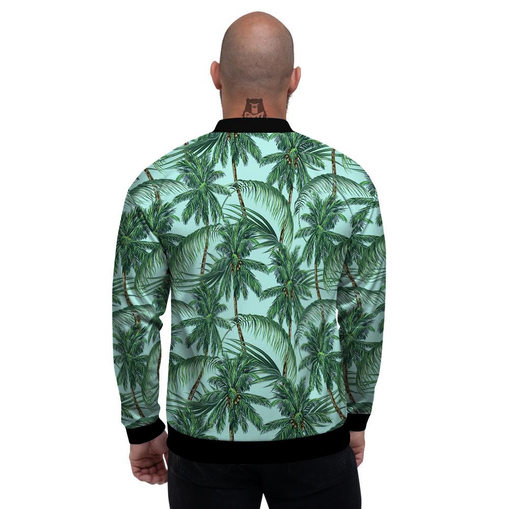 Coconut Tree Vintage Print Pattern Men's Bomber Jacket-grizzshop