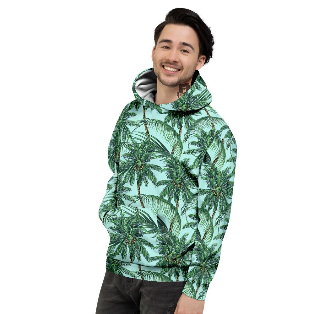 Coconut Tree Vintage Print Pattern Men's Hoodie-grizzshop