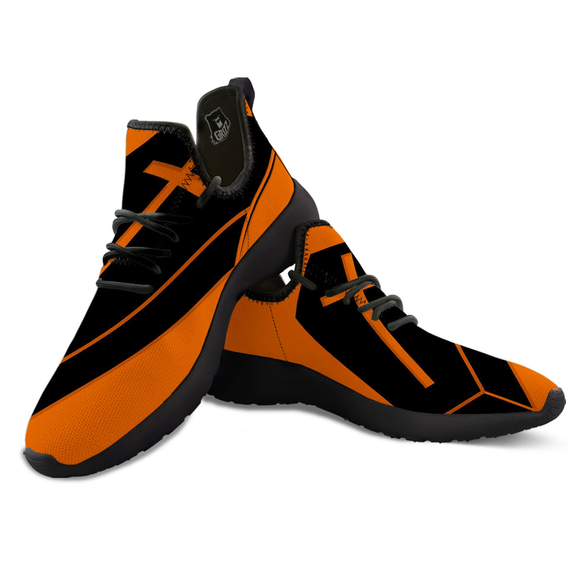 Coffin Halloween Vampire Print Black Athletic Shoes-grizzshop