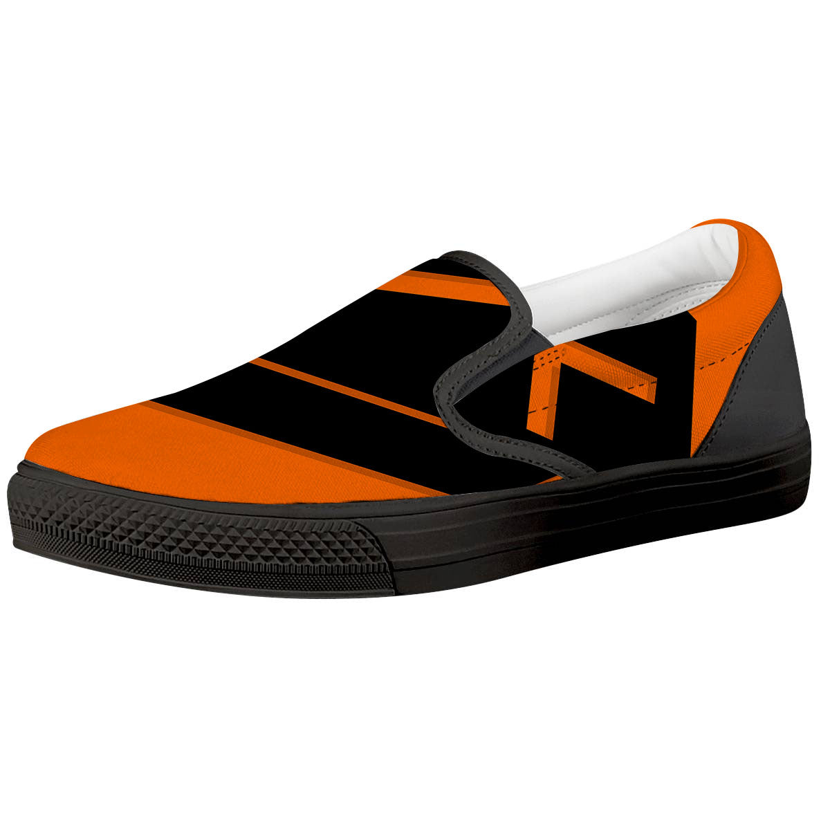 Coffin Halloween Vampire Print Black Slip On Shoes-grizzshop