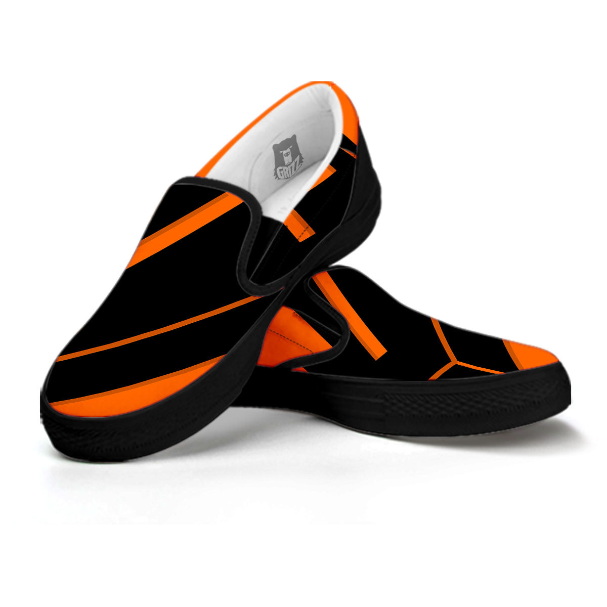 Coffin Halloween Vampire Print Black Slip On Shoes-grizzshop