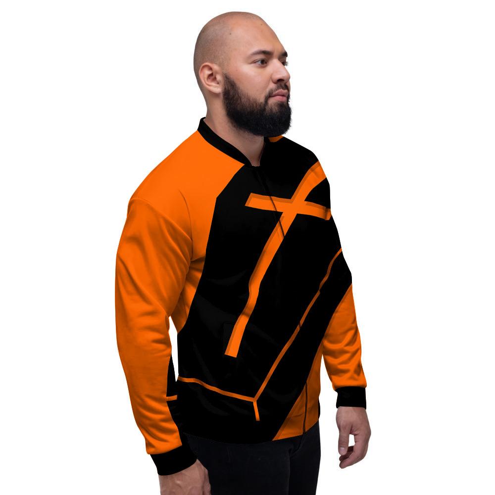 Coffin Halloween Vampire Print Men's Bomber Jacket-grizzshop