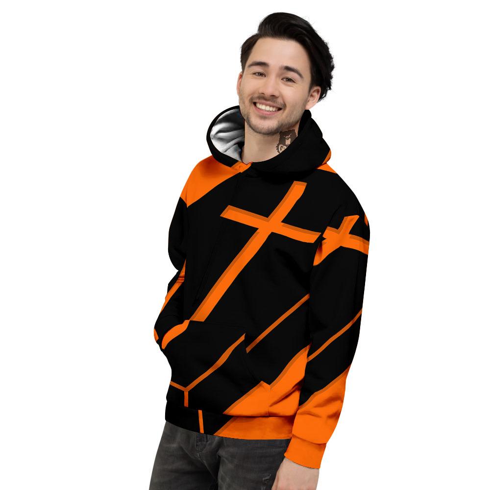 Coffin Halloween Vampire Print Men's Hoodie-grizzshop