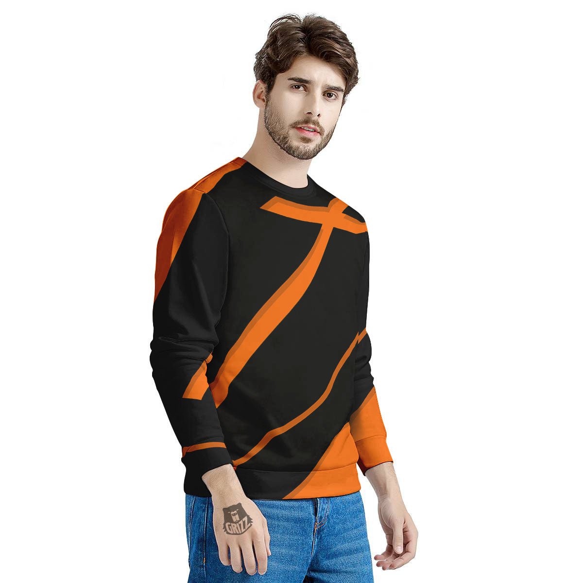 Coffin Halloween Vampire Print Men's Sweatshirt-grizzshop