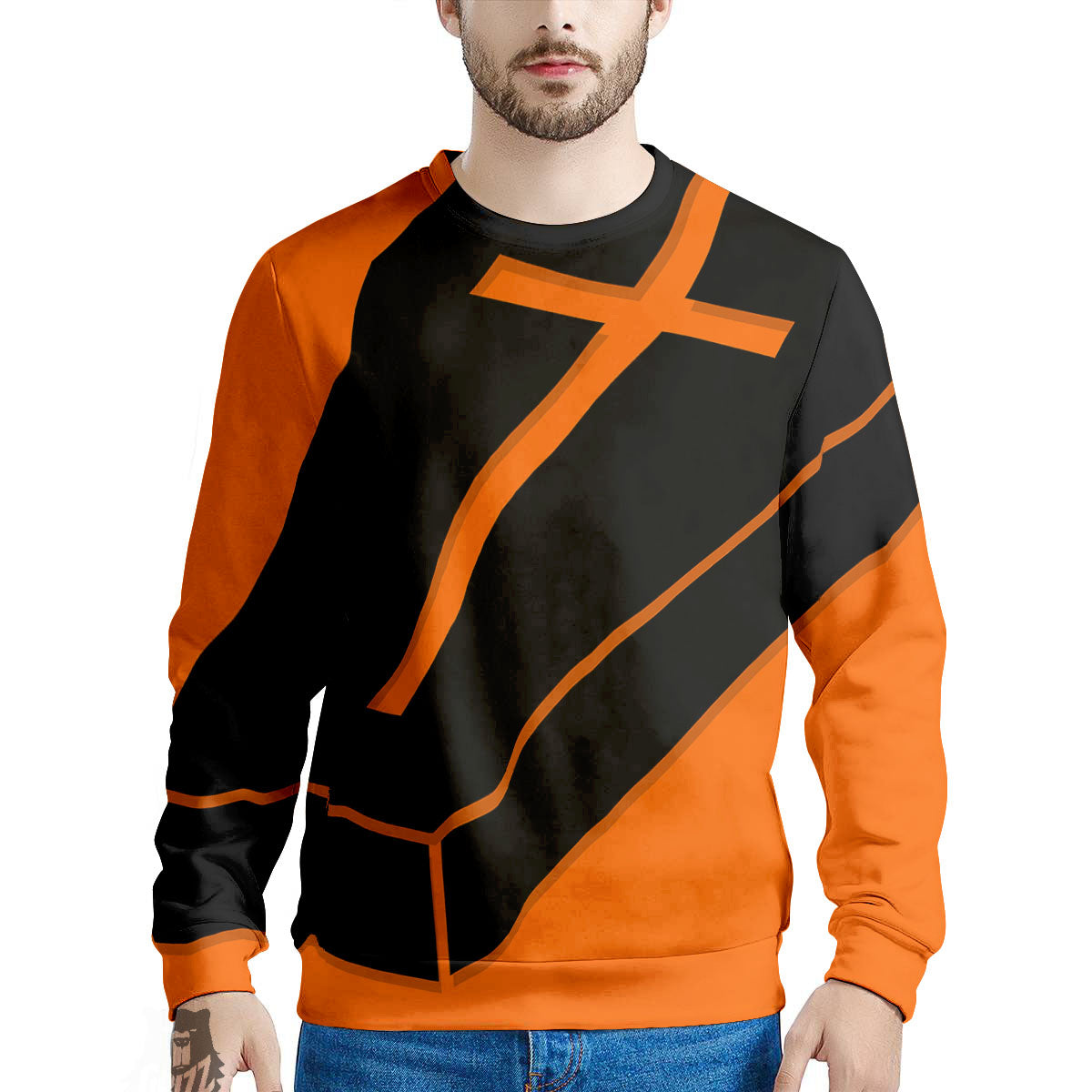 Coffin Halloween Vampire Print Men's Sweatshirt-grizzshop