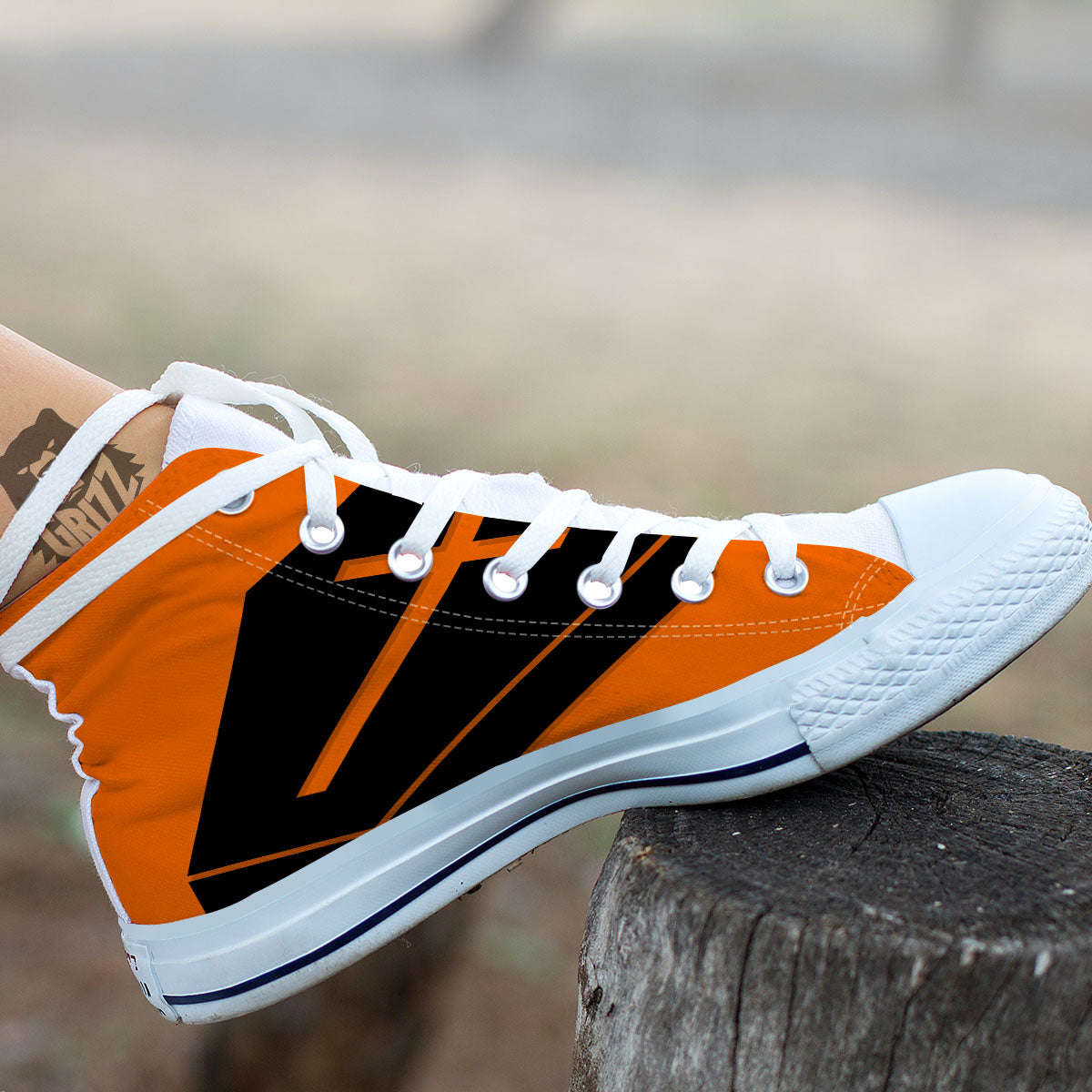 Coffin Halloween Vampire Print White High Top Shoes-grizzshop