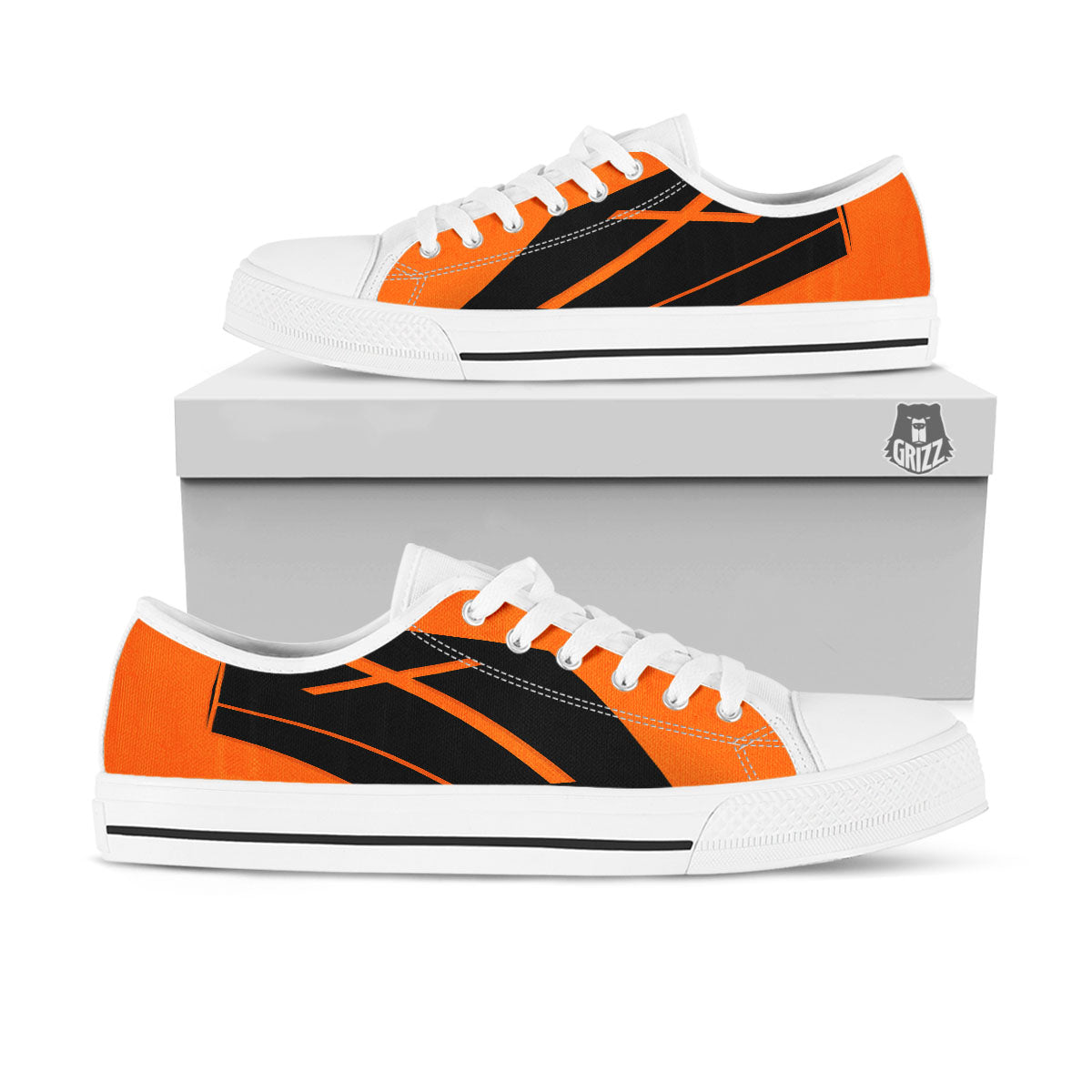 Coffin Halloween Vampire Print White Low Top Shoes-grizzshop