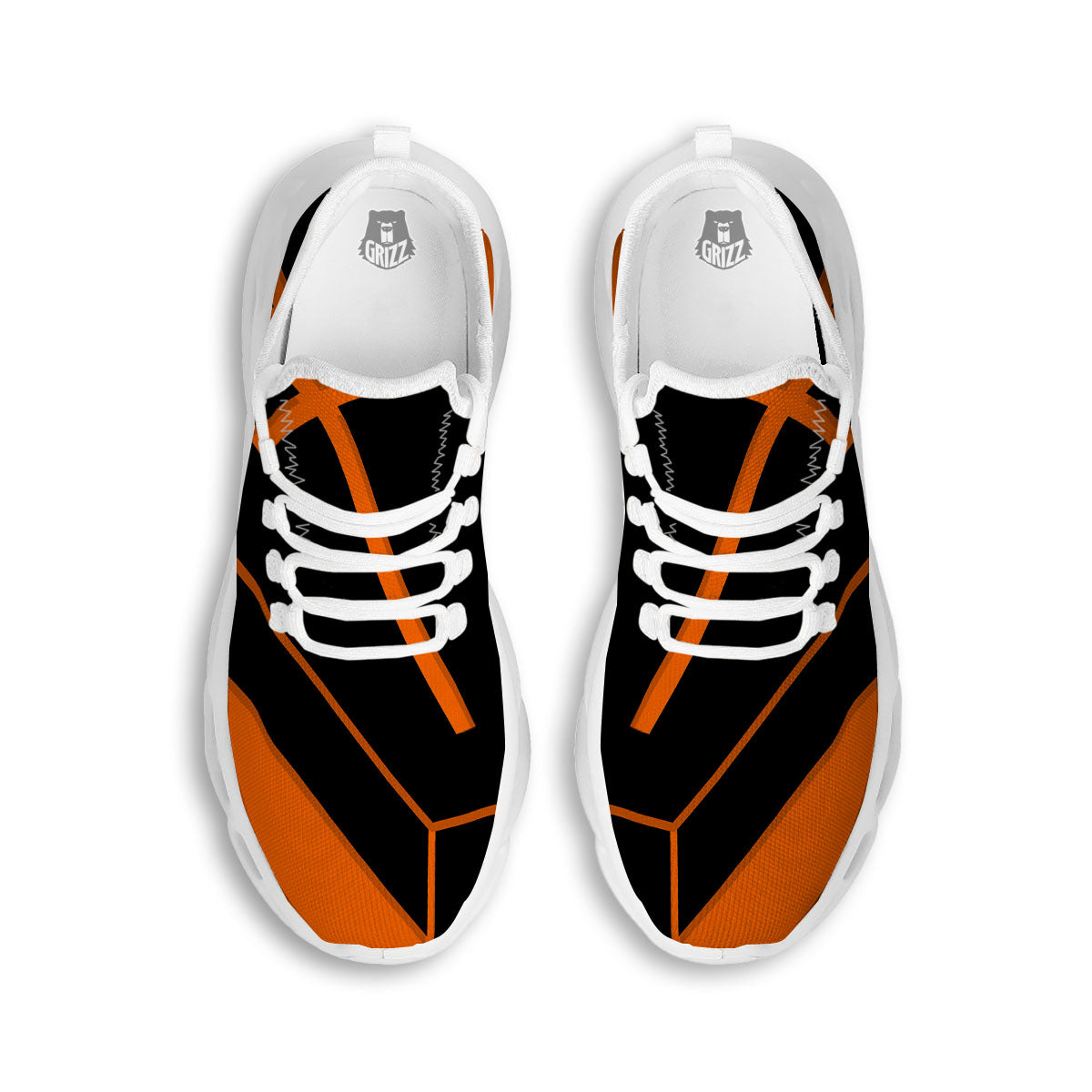 Coffin Halloween Vampire Print White Running Shoes-grizzshop
