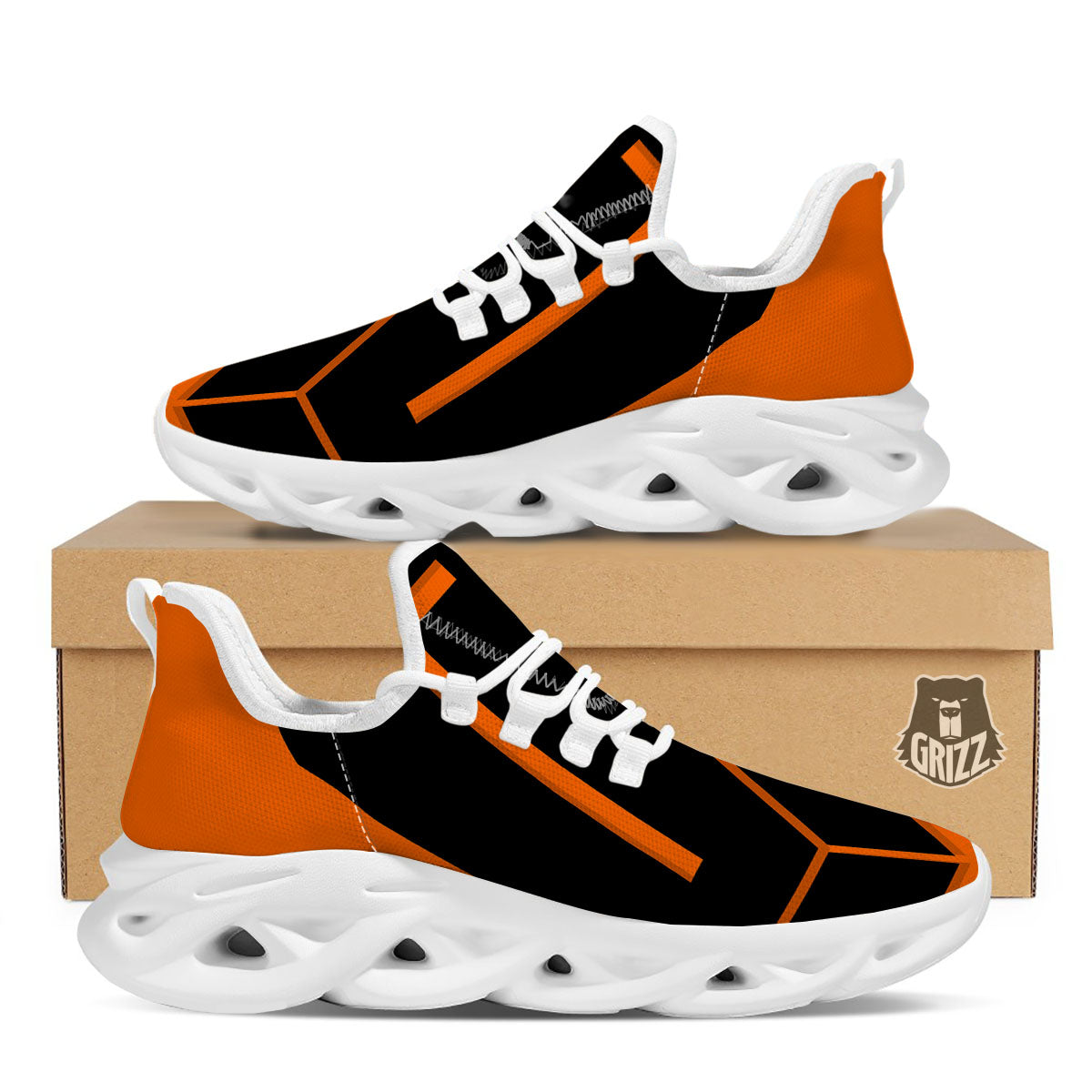 Coffin Halloween Vampire Print White Running Shoes-grizzshop