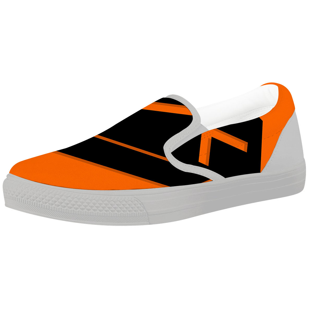 Coffin Halloween Vampire Print White Slip On Shoes-grizzshop