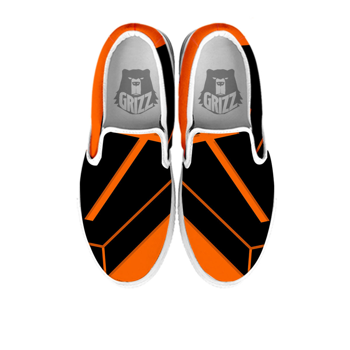 Coffin Halloween Vampire Print White Slip On Shoes-grizzshop