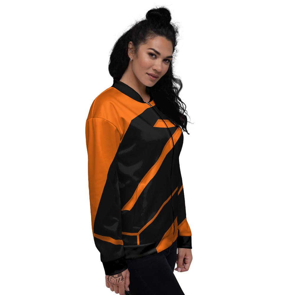 Coffin Halloween Vampire Print Women's Bomber Jacket-grizzshop