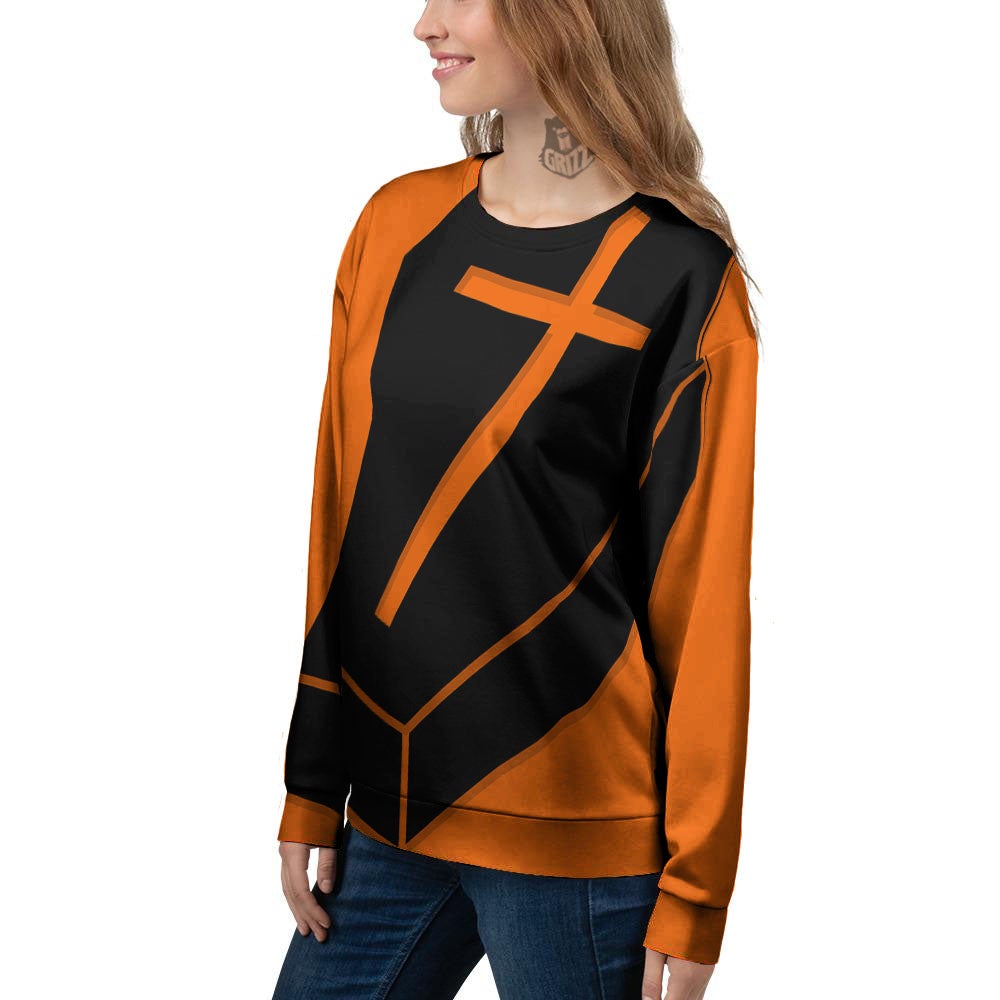 Coffin Halloween Vampire Print Women's Sweatshirt-grizzshop