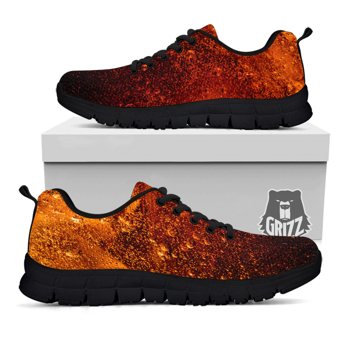 Cola Print Black Sneaker-grizzshop