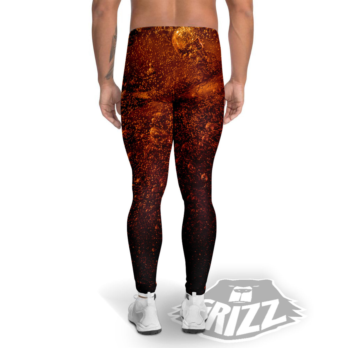 Cola Print Men's Leggings-grizzshop