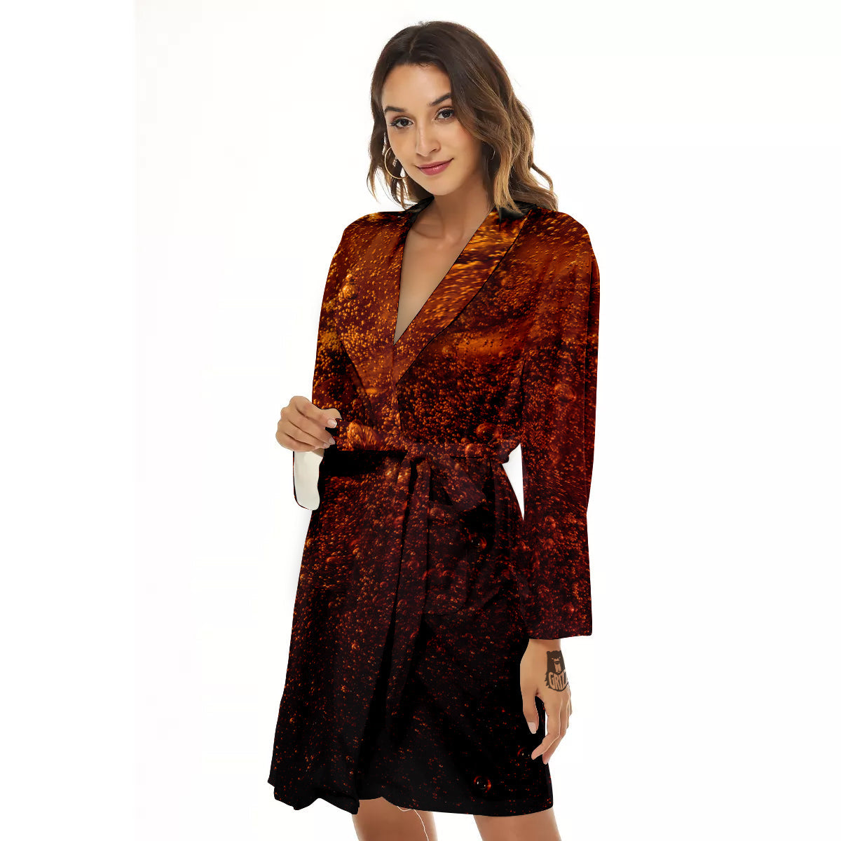 Cola Print Women's Robe-grizzshop