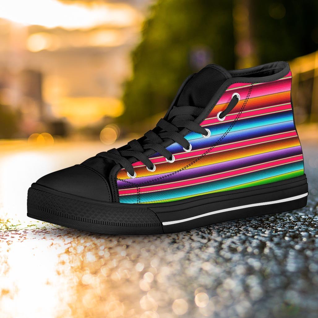 Coloful Mexican Baja Women's High Top Shoes-grizzshop