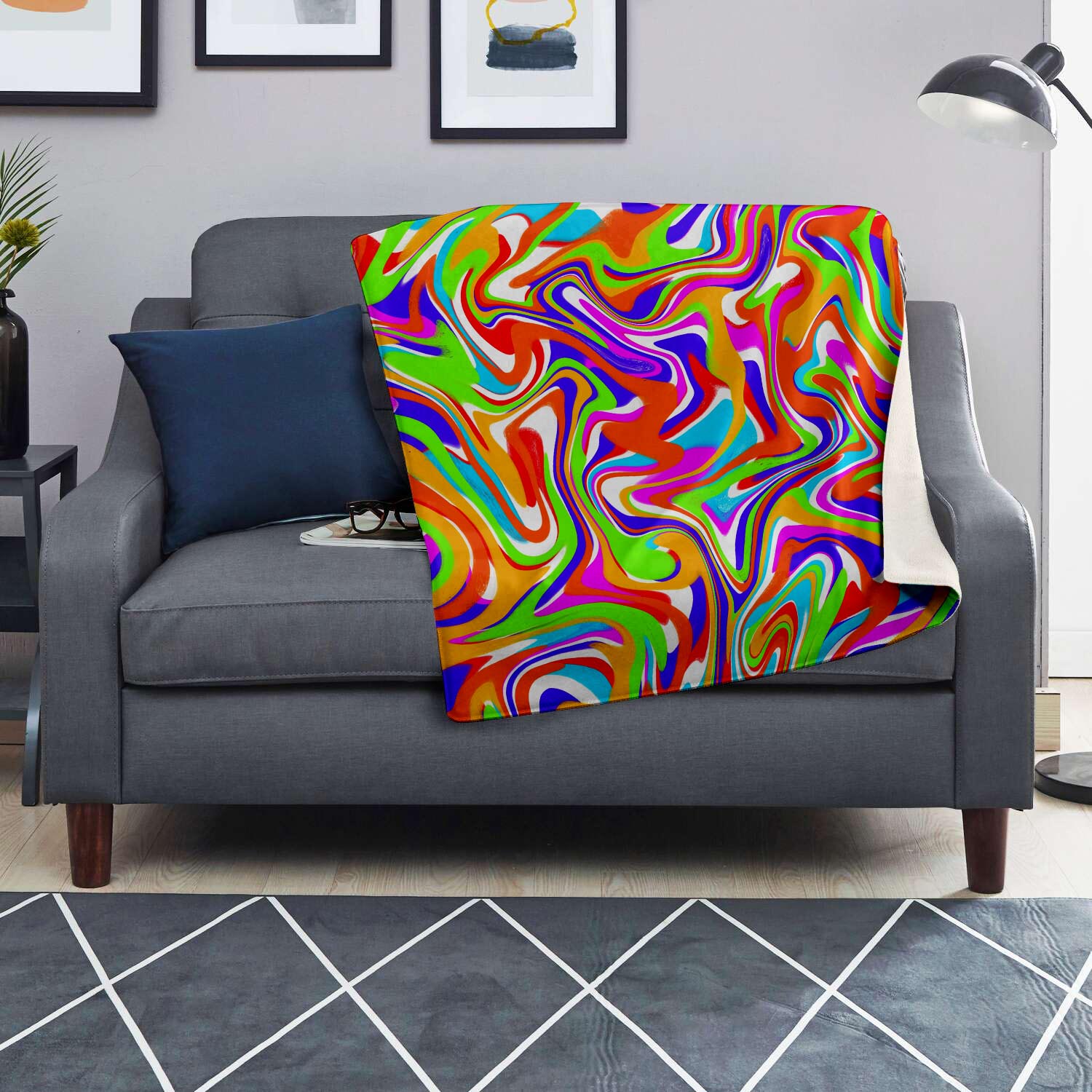 Colorful Abstract Blanket-grizzshop