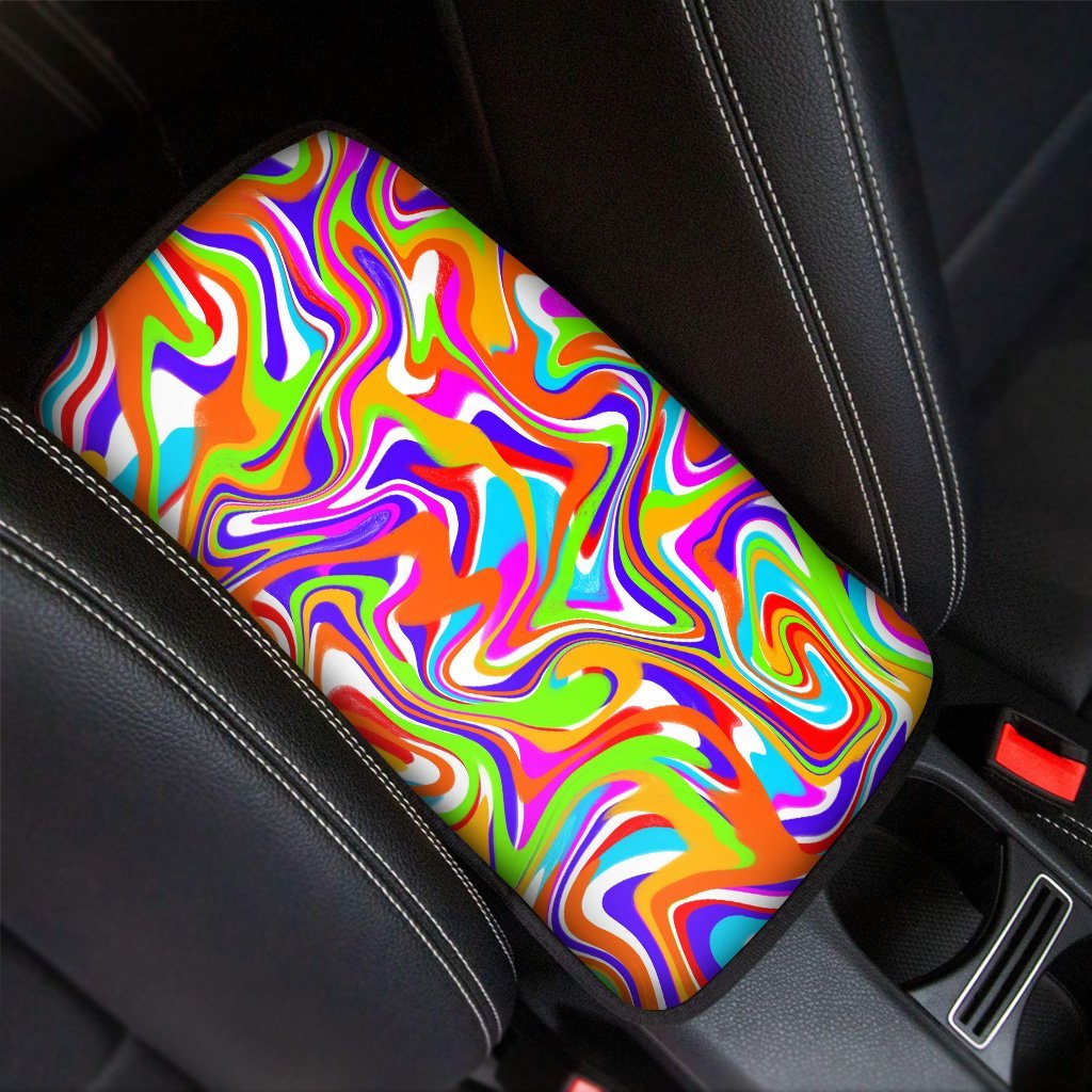 Colorful Abstract Car Console Cover-grizzshop