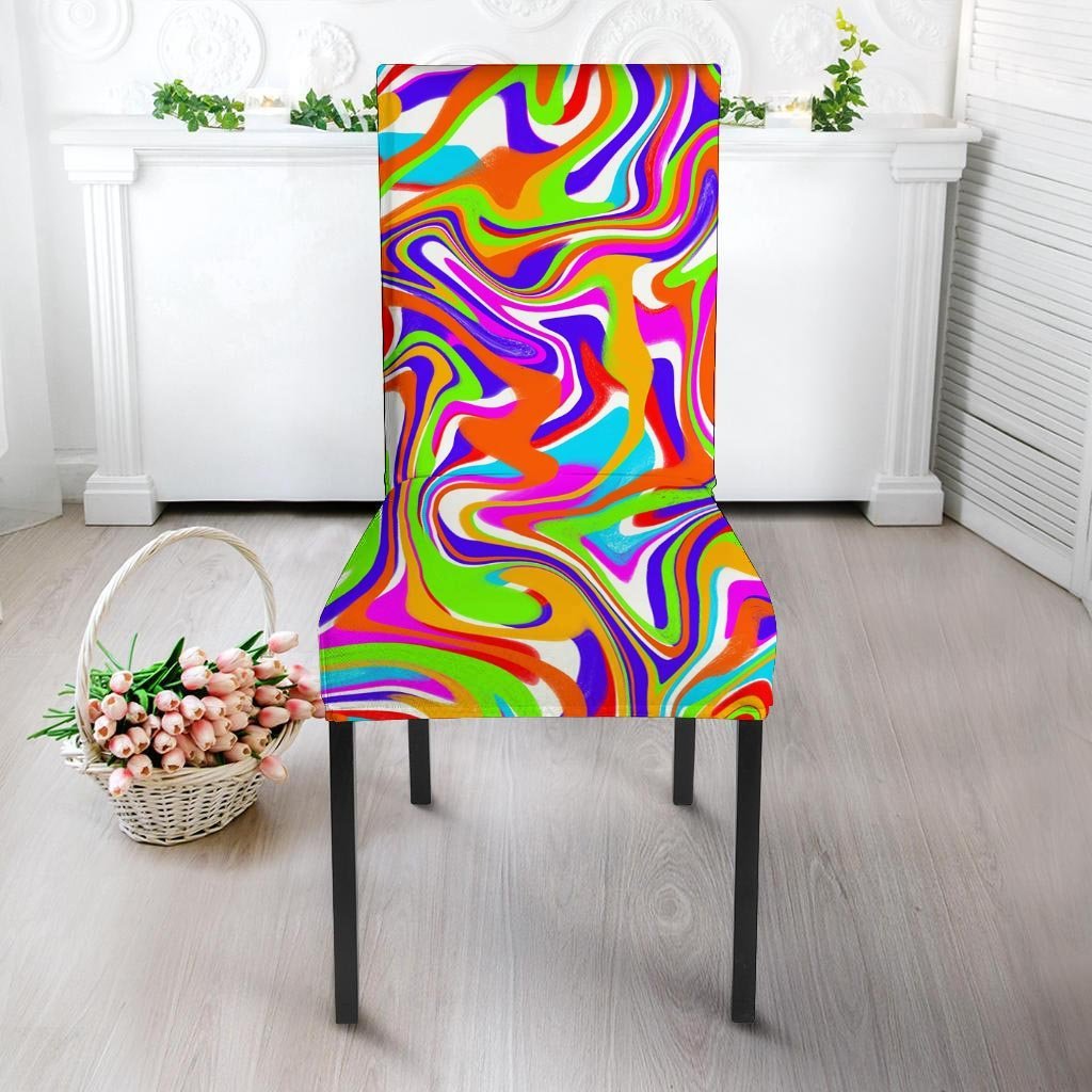 Colorful Abstract Chair Cover-grizzshop