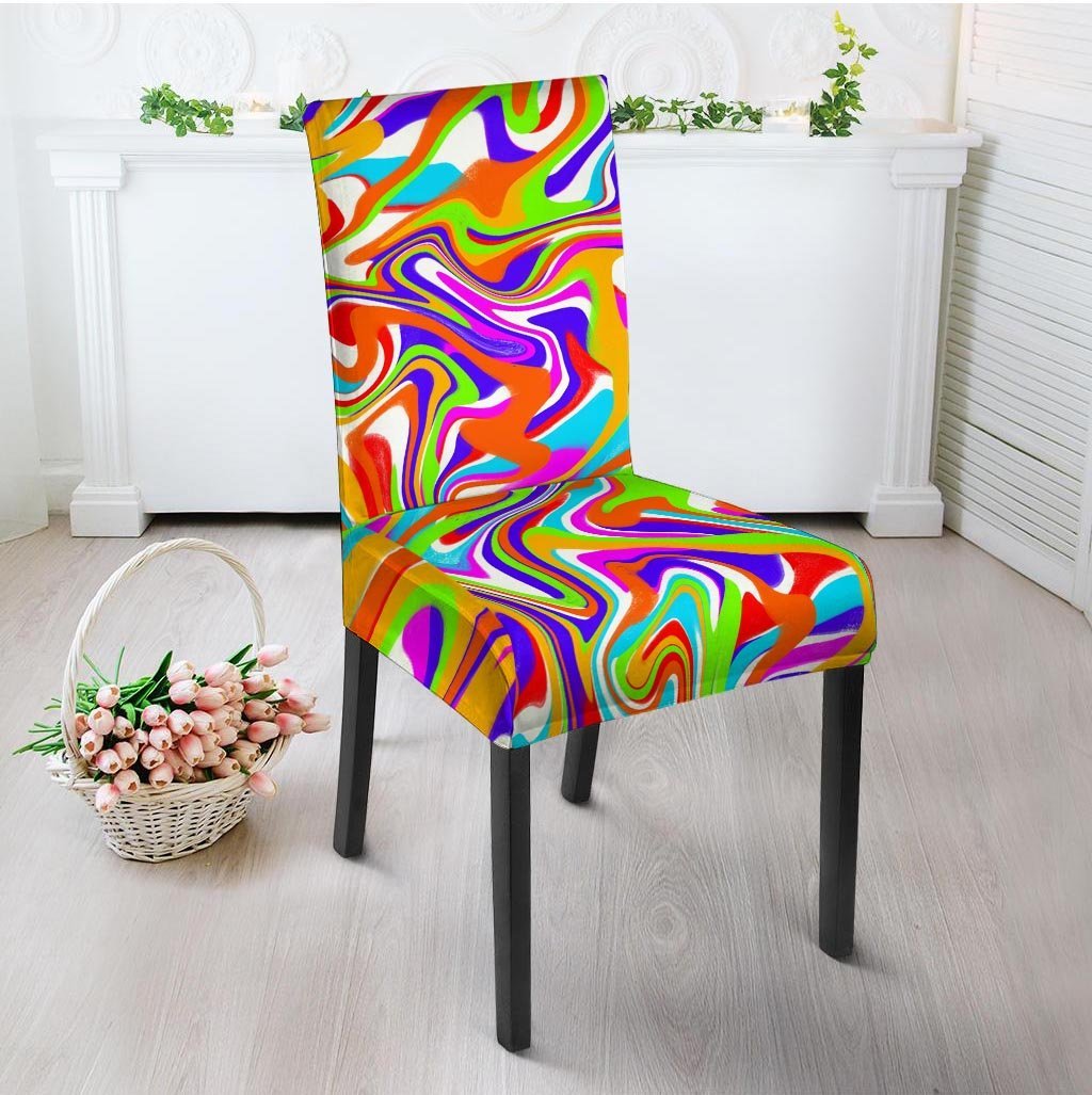Colorful Abstract Chair Cover-grizzshop